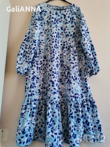 НОВА СТРАХОТНА РОКЛЯ С ВОЛАНИ XL, снимка 2 - Рокли - 50926246