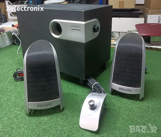 Стерео система Philips SPA2300 2.1, снимка 2 - Аудиосистеми - 49528539