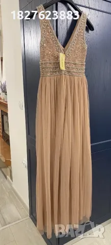 Дълга рокля с пайети