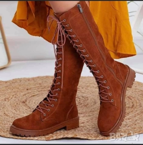 Дамски топли високи ботуши , снимка 3 - Дамски ботуши - 52384771
