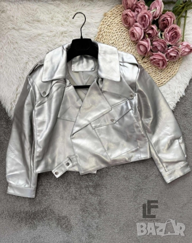 Кожено Яке LFS Silver Moon  , снимка 4 - Якета - 51834741