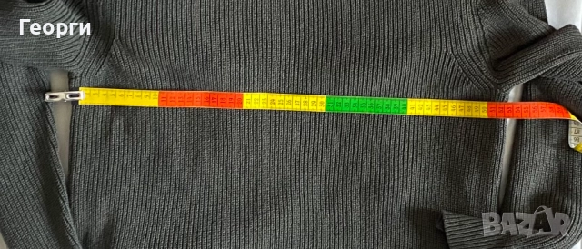 Унисекс пуловери от рипсено плетиво в цвят каки с кръгло деколте, снимка 12 - Пуловери - 52288510