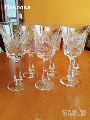 Кристални чаши серия,, Зорница ", снимка 3 - Чаши - 51863327