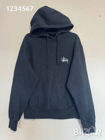 Stussy Built Tough Pigment Dyed Hoodie Black.