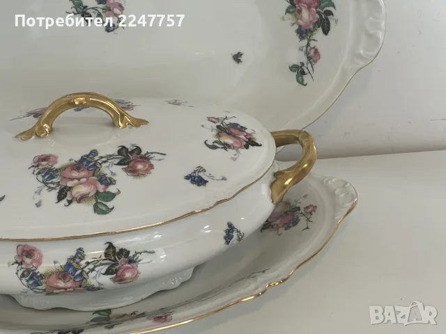 Античен Терин Limoges B&Co 1900г., снимка 2 - Други ценни предмети - 56093801