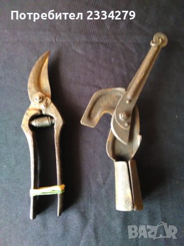 Стари овощарски ножици за клони храсти от 50-те години., снимка 2 - Антикварни и старинни предмети - 37128258