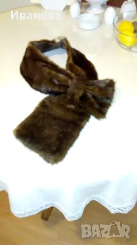Яки от естествена кожа и шал кашмир, снимка 2 - Шалове - 48345048