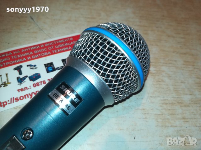 shure beta sm58s-profi microphone-внос belgium 1402211720, снимка 3 - Микрофони - 31812549