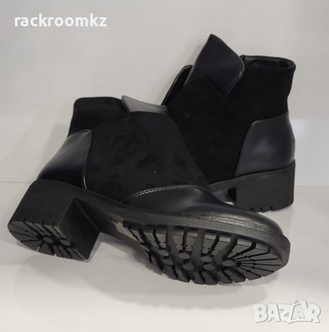 Дамски елегантни боти на нисък ток, снимка 4 - Дамски боти - 38851926