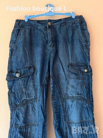 Дамски сини дънки с джобове 38 размер 70% памук на марката Cream 👖👖👖, снимка 2 - Дънки - 52389315