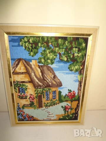 Немски гоблен - ръчна изработка, снимка 2 - Гоблени - 52577482