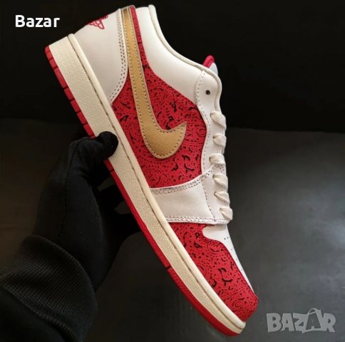 Nike Air Jordan 1 Low Spades SE King Queen Cards Poker Lucky Нови оригинални обувки маратонки 42 ном, снимка 6 - Маратонки - 38752147