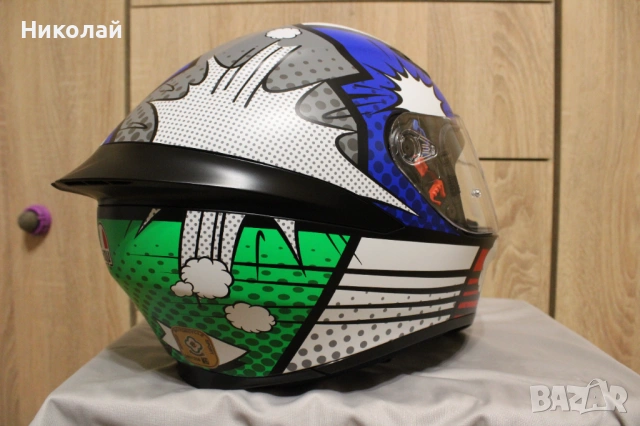 Каска AGV K1 Bang Multicolor, снимка 7 - Аксесоари и консумативи - 54059709