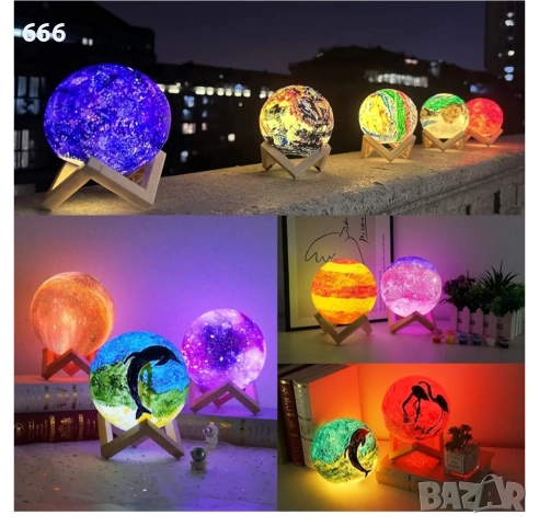 Уникален комплект за рисуване на лунна лампа, снимка 4 - Други стоки за дома - 54027645