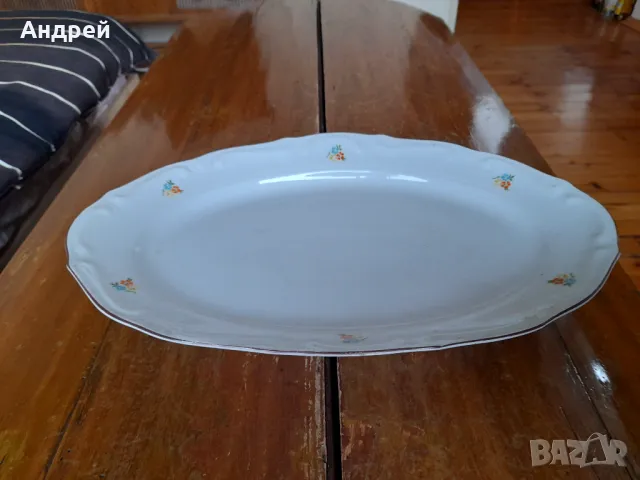 Стара порцеланова чиния,плато #10, снимка 2 - Други ценни предмети - 49317610