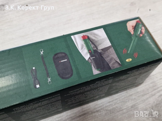 НОВ Parkside Джобен детектор за метал, снимка 2 - Други инструменти - 54365679