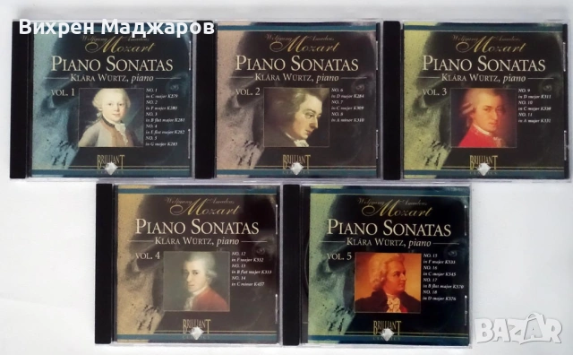  Mozart – The Complete Piano Sonatas (Klára Würtz) – 5 CD Box, снимка 6 - CD дискове - 53930002