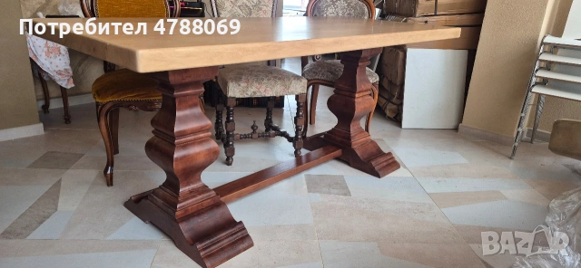 Уникална масивна маса от дърво, снимка 5 - Маси - 54097643