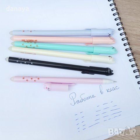 3031 Изтриващ се син химикал с гума Котенце