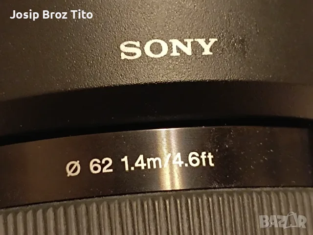 Обектив Sony 62 1.4mm/4.6ft, снимка 2 - Обективи и филтри - 56217348
