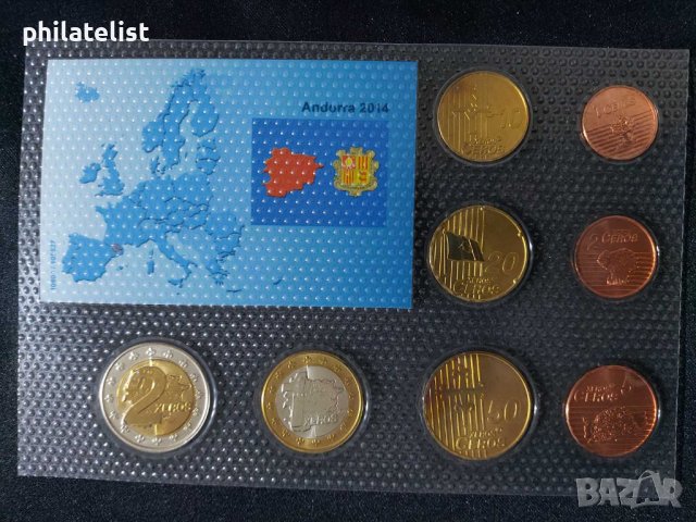 Пробен Евро сет - Андора 2014 от 8 монети, снимка 2 - Нумизматика и бонистика - 44406083