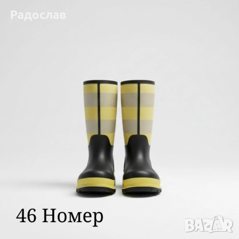 Висококачествени защитни ботуши BLACK/YELLOW – сигурна защита и комфорт при всякакви условия!, снимка 3 - Мъжки ботуши - 52028015