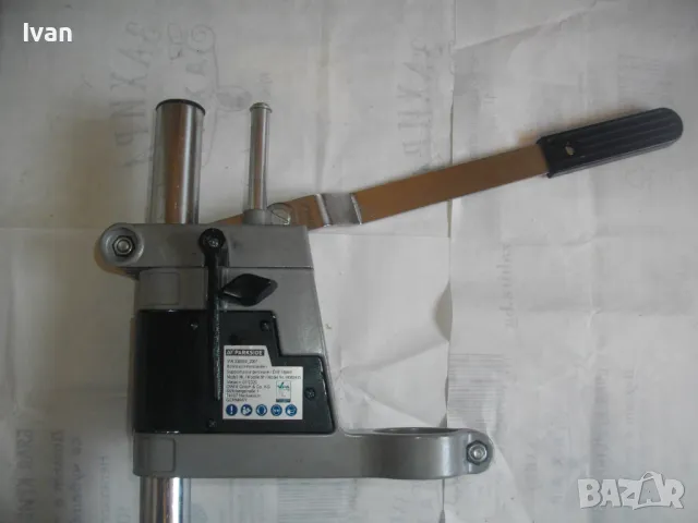 НОВА НЕМСКА ОРИГИНАЛНА 2001г. СТОЙКА ЗА БОРМАШИНА PARKSIDE 3,0 кг/работен ход 60мм, снимка 5 - Бормашини - 48253305