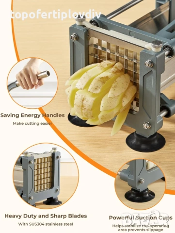 Резачка за картофи Fohere Potato Cutter 3 остриета, снимка 7 - Кухненски роботи - 54143727