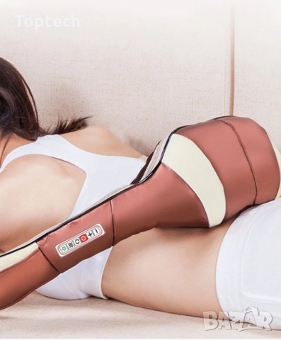 Модел 2020 ШИАЦУ МАСАЖОР ЗА ВРАТ И ГРЪБ + подарък мини масажор, снимка 7 - Масажори - 30860551