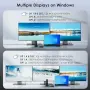Докинг станция WAVLINK USB-C за 3 монитора, 2 DisplayPort, HDMI, зарядно 140 W, снимка 4