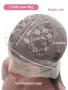 Елегантна черна права перука 70 см с Lace Front дантелен път 13×4×1, снимка 4
