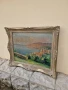 Много стара антикварна авторска картина масло  върху платно , снимка 7
