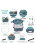 Електрическа кутия за храна, 1.5 л, 12V/24V/220V, преносима, 60W, снимка 4