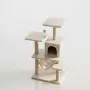 Котешки център за игра и почивка с драскалка и къщичка, 125 см, снимка 3