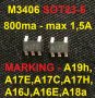 M3406 SOT23-5 SMD MARKING - A19h,A17K,А17E,A17C,A17H,A16J,A16E,A18a STEP-DOWN CONVERTER - 2 БРОЯ , снимка 1