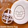 Яйце пиле Заек Зайче крачета Великденски пластмасов резец форма фондан тесто бисквитки резци, снимка 5