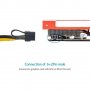Захранващ кабел PCI-E 6-пин към 8-пин 16awg/1.5mm2, снимка 3