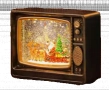 Коледен ретро телевизор - декорация, снимка 4