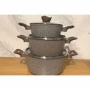 Комплект от 3 алуминиеви тенджери с капак, снимка 3