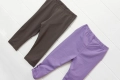 Нови памучни клинове за момичета – графит и лилаво, размери 92-134, снимка 2