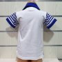Нова детска спортно-елегантна блуза в бяло с яка от 1 годинка до 8 години, снимка 2