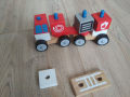 Playtive дървено цветно влакче конструктор, снимка 2