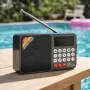 Соларно портативно радио JOC H6108REC-S с Bluetooth, FM радио и MP3 плеър, снимка 3