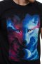 Нова мъжка тениска с дигитален печат Вълк, GALAXY WOLF, Серия вълци, снимка 2