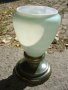 СТАРА РЪЧНО РИСУВАНА ПОРЦЕЛАНОВА ВАЗА ОСНОВА ЗА ГАЗЕНА ЛАМПА, снимка 4