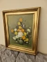 Страхотен антикварен белгийски натюрморт масло платно автор , снимка 7