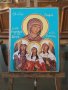 Икона на св. мъченици Вяра, Надежда, Любов и св. София, снимка 6