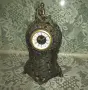 Немски механичен настолен часовник, барок стил, метален , снимка 3