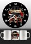 Стенен часовник + чаша-по наш или Ваш дизайн-перфектният подарък , снимка 3