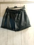 Къс кожен панталон с колан, снимка 7